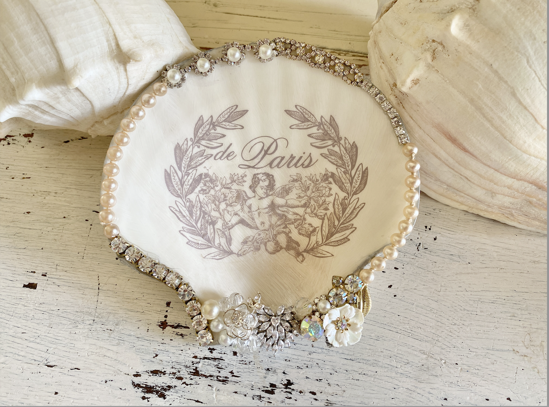 “SHE” shell Trinket Dish
